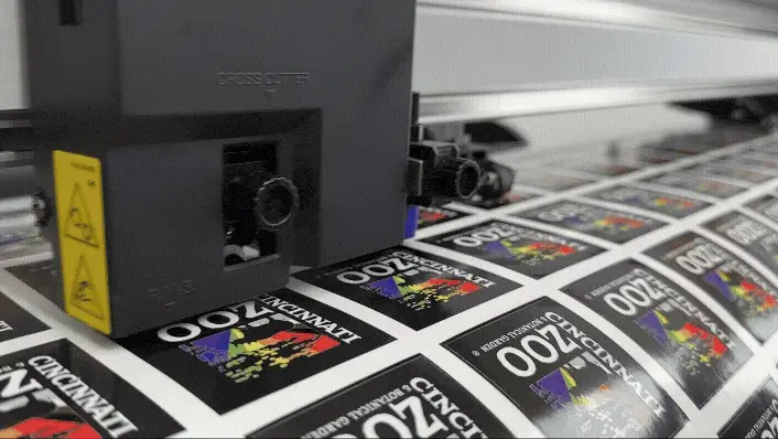Precision sticker cutting