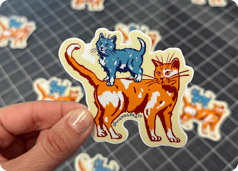 Custom die cut stickers