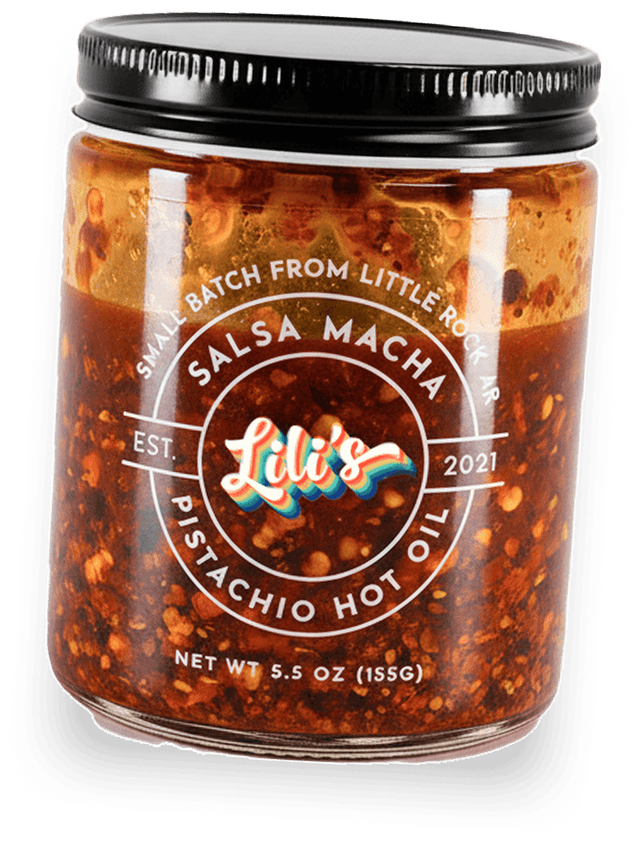Sticker on a jar